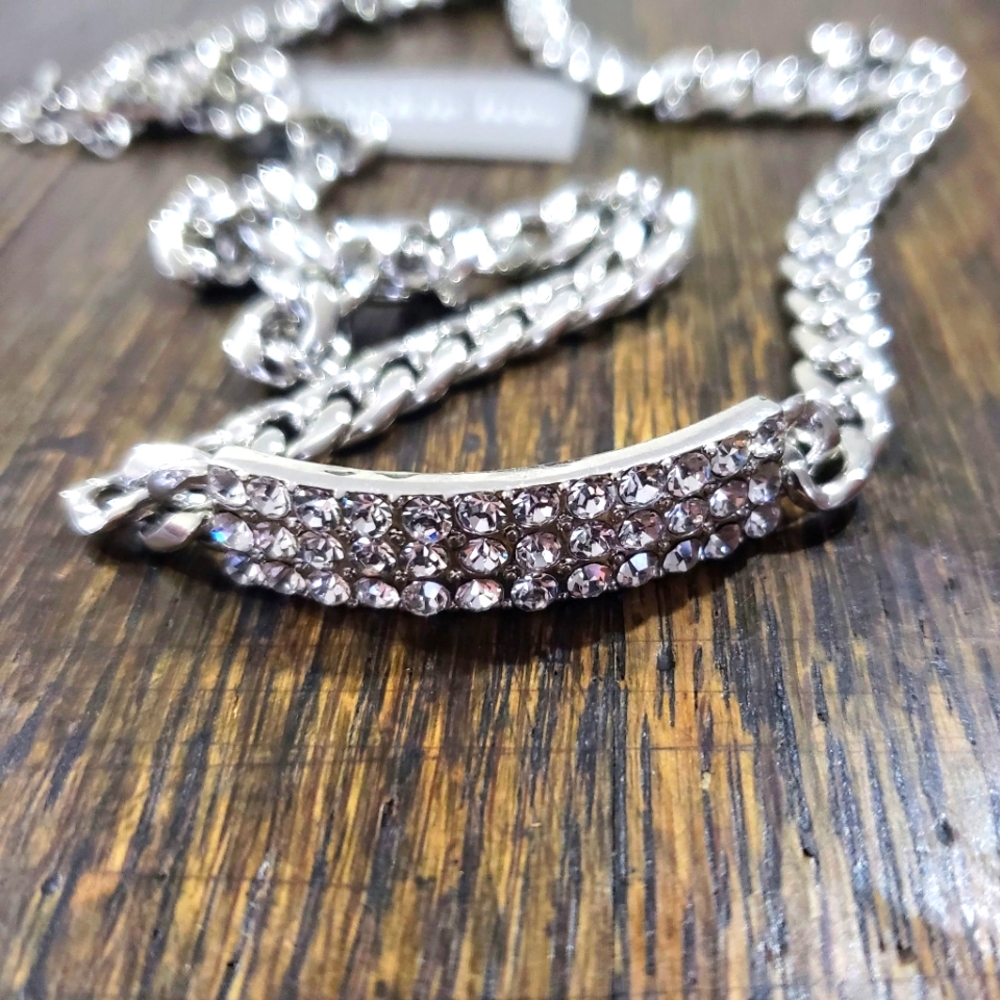 Chain Wrap Bracelet With Crystals Cookie Lee Bling Wrap Around Bracelet